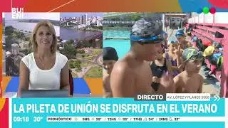 La colonia de vacaciones en la pileta de Unión, a full en esta temporada