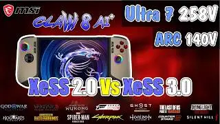 MSI Claw 8 AI: XeSS 3.0 vs 2.0 - Massive FPS Boost at Max Settings!