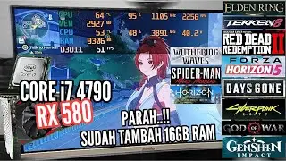 RX 580  TUMBANG..!? PAKAI CORE i7 4790 DAN VGA AISURIX RX 580 DAN RAM 16GB GAME PC TERBAIK MPL