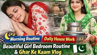 Desi Pakistani Woman Morning Routine | Bedroom to Daily House Work Vlog | Family Life