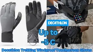 Decathlon Winter Hand Gloves | Decathlon Trekking Windproof Touchscreen Gloves | Up to -5C | FORCLAZ