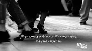 L'histoire du tango &agrave; Paris - Reportage de NBC news r&eacute;alis&eacute; sur la place Colette &agrave; Paris