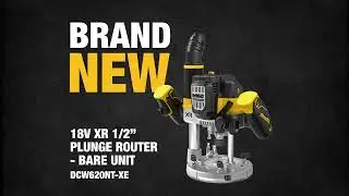 NEW from DEWALT&reg; | 18V XR 1/2 in. Plunge Router (DCW620NT-XE)