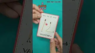Diy Valentine Card ❤️ #shorts #viral #viralshorts #diy #art #craft #love #youtubeshorts #valentine
