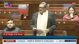 A. D. Singh's Remarks | Motion of Thanks on the President's Address | 02 February, 2026