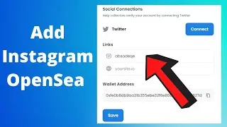 How to add your Instagram link to Opensea | connect/link opensea with your Instagram