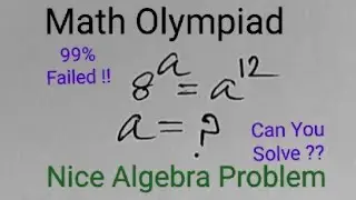 Solving a 'Harward' University Math Admission Entrance Trick.//Find a= ?.