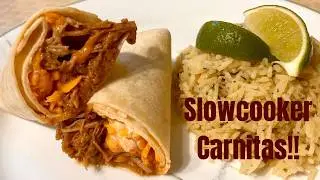 Pork Carnitas Slow Cooker Recipe |  Mexican Street Tacos