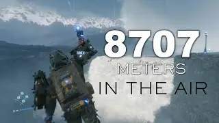 Zip-lining through the whole Center Region │ Death Stranding
