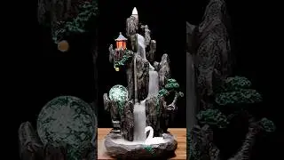 incense waterfall | backflow incense burner | aromatherapy | home decor  #incense #shorts
