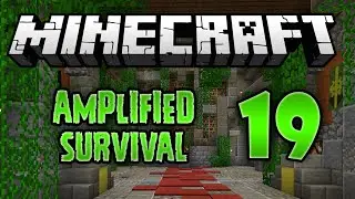 Minecraft Vanilla Amplified Survival - 19 - Overgrown Jungle Library - Enchanting Area
