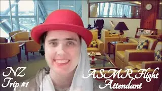✈ ASMR First Class Flight Attendant Role Play ✈(New Zealand Trip #1 - Emirates)
