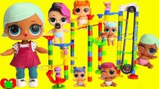 LOL Surprise Dolls Lil Sisters Magical Elevator Marble Run Surprises