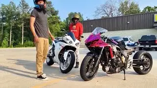 Turbo R6 (CLUTCH SLIPPING BAD) VS Moore Mafia Yamaha R1
