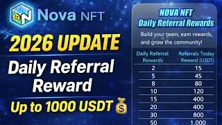 Treasure nft new update today | Treasure nft withdrawal update |nova nft new update referral reward 