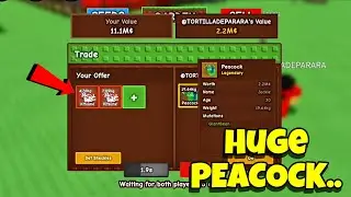 Я купил ОГРОМНОГО ПАВЛИНА по ОЧЕНЬ НИЗКОЙ цене (Grow a Garden Trading)