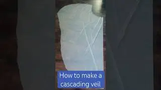 How to make a cascading bridal veil: intermediate level-sewing pattern for DIY brides #sewingproject