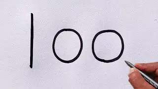 How to draw car drawing from number 100 | car drawing easy | Kuch sikho
