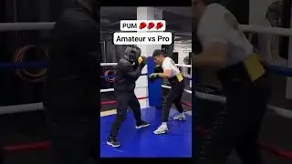 AMATEUR 🥊 vs PRO 🔥 Sparring#boxing #shorts