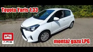 Toyota Yaris 1.33 montaż gazu BRC w ARG Auto Gaz Łódź