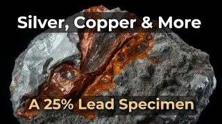 Silver , Copper & More of a 25% Lead Specimen | Composition Analysis & Industrial Appl#Lead #Mining 