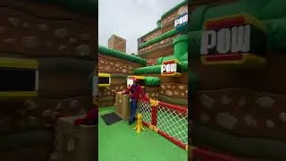 My Brother's Celebration - Power Block Game at Super Nintendo World #Shorts