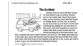 English reading comprehension for grade 6 week 3