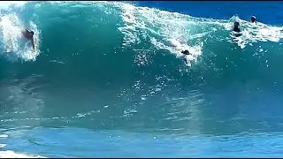 The Wedge  Body Surfing In Slow Motion - October 7, 2017