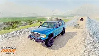 BeamNG Drive \ checking the suspension on the broken bridge map / Accidents \ cartoon for boys /#106