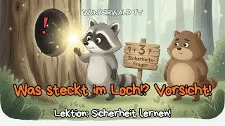 Was steckt im Loch? 🦝 Neugier & Sicherheit lernen! | Lern-Abenteuer | Wunderwald TV