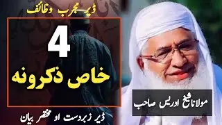 Khaas Zikrona | Molana Shekh Idrees Sahib |Pashto New Bayan|Afzar Zikar