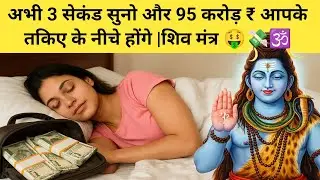 💸अभी 3 सेकंड सुनो 💰95 करोड़ ₹ आपके तकिए के नीचे होंगे |शिव मंत्र shive moneyattraction_mantra