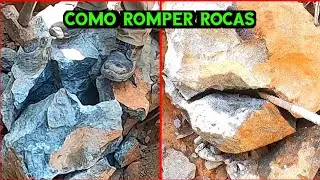 como romper rocas grandes sin contaminar el medio ambiente. how to break big rocks