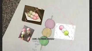 How to draw dango!🍡 