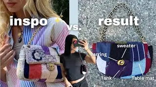 I made a handbag out of thrifted items | THRIFT FLIP