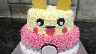 Pikachu Pokemon cake 2 layer#youtubevideo#pikachu#cartooncake#boyscake#cartooncake#pokemon#chocolate
