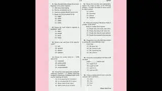 WBPSC WEST BENGAL JUDICIAL SERVICE (PRELIMS) Previous Year Question paper2019