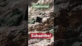Shocking Uvarovite Garnet! 🤩 #shorts #minerals #rocks