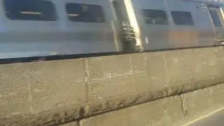 MTA Long Island Railroad Passenger Train Leads to Atlantic Avenue down to the Tunnel Brooklyn M7