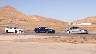 R&rsquo;s Day Official - White R33 in-car of GReddy Performance Demo Lap.