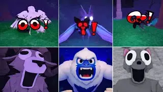 craziest 99 nights in the forest moments - Owl vs Bat vs Ram vs Deer ( JUMPSCARE ROBLOX ) 