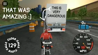 Highway rider game play (292 close calls in full speed)