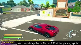 Drive a Ferrari 296 GTB Through the Storm in Fortnite