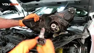 2011-2013 Hyundai Sonata Hybrid - Low Beam Light Replacement
