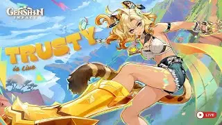 Farming for C6 Columbina | Road to 10k Subs | Genshin Impact 6.2 Live
