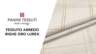Tessuto Arredo Righe Oro Lurex render&agrave; uniche le tue creazioni!