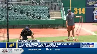 'It's like home': Brothers find comfort with Biscuits grounds crew
