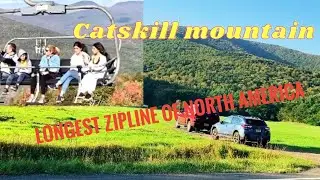 Fall Foliage Trip #1: Four Points in scenic Catskill Mountain of New York, Greene County|#droneshots