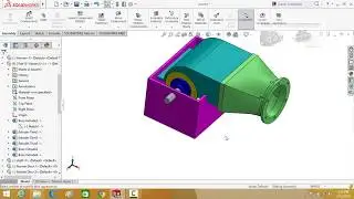 SolidWorks Tutorial Complete Cross Flow Turbine Design with runner, nozzle,connecting box and casing