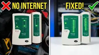 🌐 Почему у меня не работает интернет? Обнаружена ошибка в проводке кабеля RJ45 с помощью тестера ...